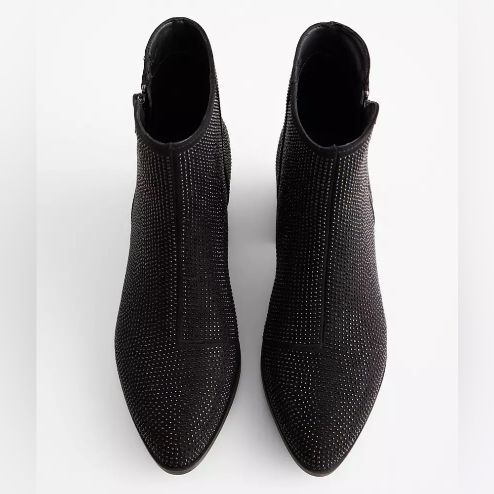 Buckle Rhinestone Ankle Boot - Picture 4 of 7